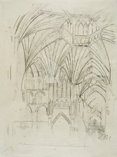 Stephen Farthing After Turner Ely Cathedral: The Interior of the Octagon 1794